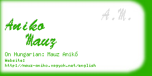 aniko mauz business card